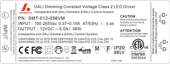 led power supply dimmable 12vdc