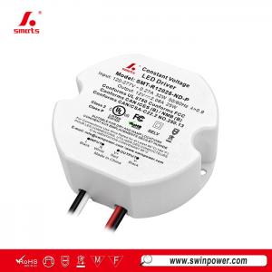 Fuente de alimentación LED de voltaje constante de 25W, forma redonda, versátil y fácil de instalar para contratistas - Swin Power