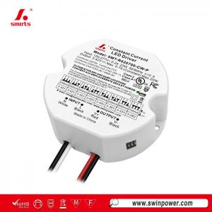 Driver LED redondo de corriente constante de 20 W de 250-700 mA ajustado mediante interruptor DIP - Swin Power