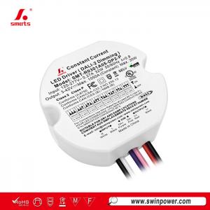 Driver LED redondo de corriente constante regulable DALI-2 de 30W con atenuación digital para interiores - Swin Power