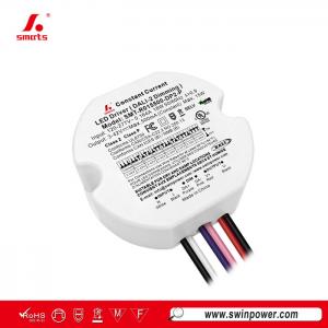 Driver LED redondo de corriente constante regulable DALI-2 de 15 W sin parpadeos para iluminación LED - Swin Power