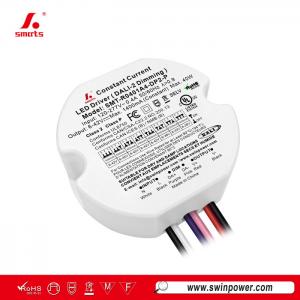 Driver LED redondo de corriente constante regulable DALI-2 de alta potencia de 40W para iluminación LED - Swin Power