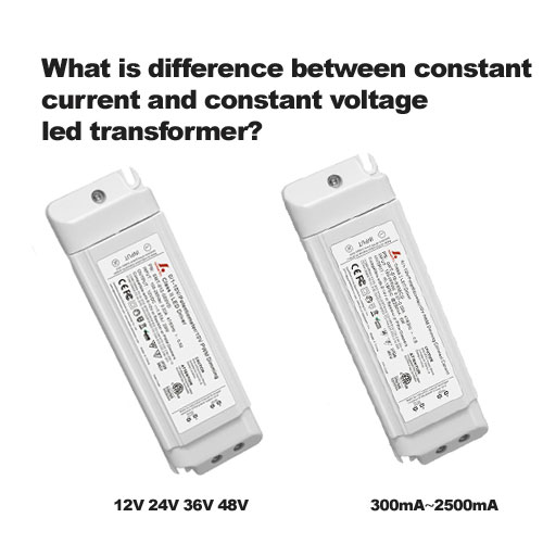 ¿Cuál es la diferencia entre la corriente constante y el transformador led de voltaje constante?