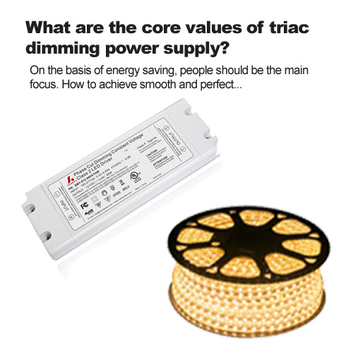 ¿Cuáles son los valores fundamentales de la fuente de alimentación de atenuación triac?