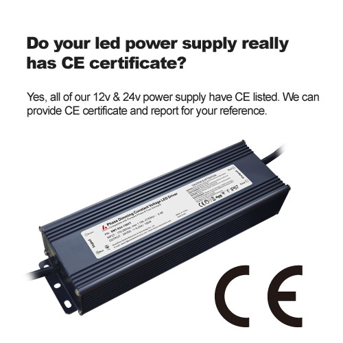 ¿Su fuente de alimentación LED realmente tiene CE Certificado? 