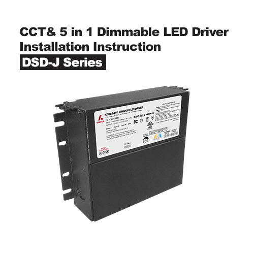 CCT y controlador LED regulable 5 en 1 y caja de conexiones Instrucciones de instalación de la serie DSD-J