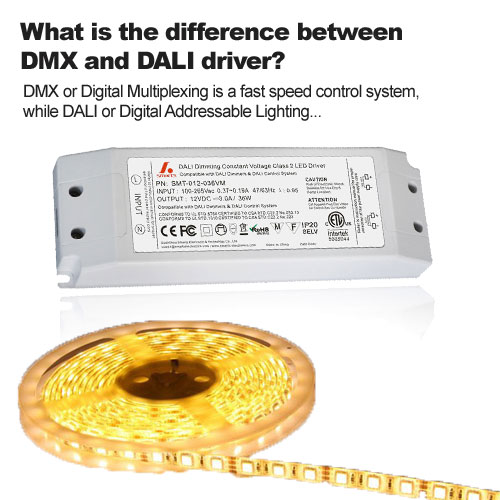 ¿Cuál es la diferencia entre el controlador DMX y DALI?
