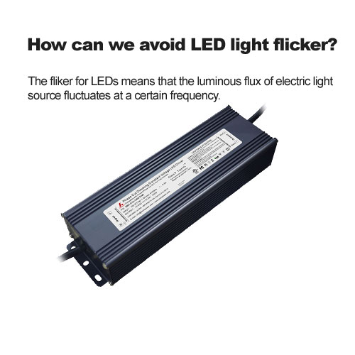 ¿Cómo podemos evitar el parpadeo de la luz LED?