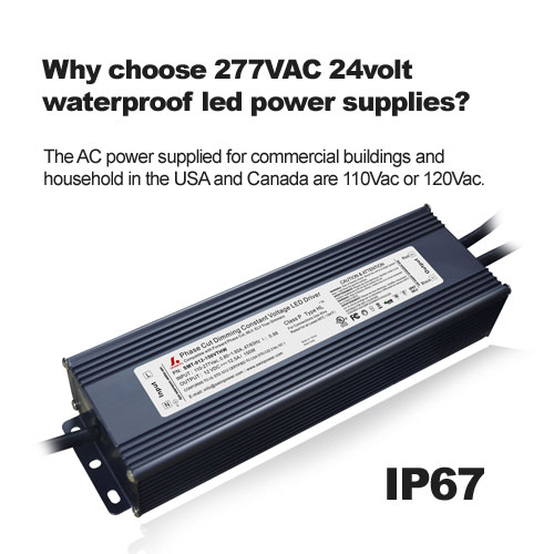 ¿Por qué elegir 277VAC 24Volt potencia led impermeable suministros? 