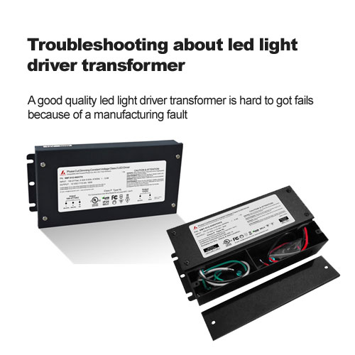 Solución de problemas sobre el transformador de conductor de luz LED