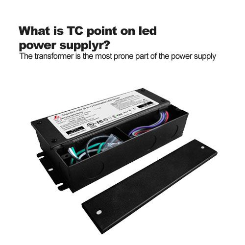 ¿Cuál es el punto tc en el suministro de energía led?