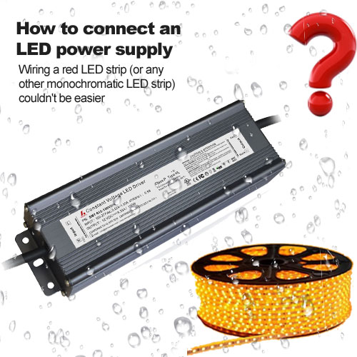 Cómo conectar una fuente de alimentación LED