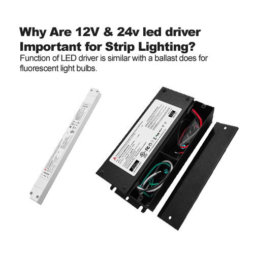 por qué 12V & 24v driver led importante para tira Iluminación?