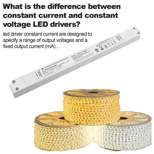 ¿Cuál es la diferencia entre los controladores LED de corriente constante y voltaje constante?