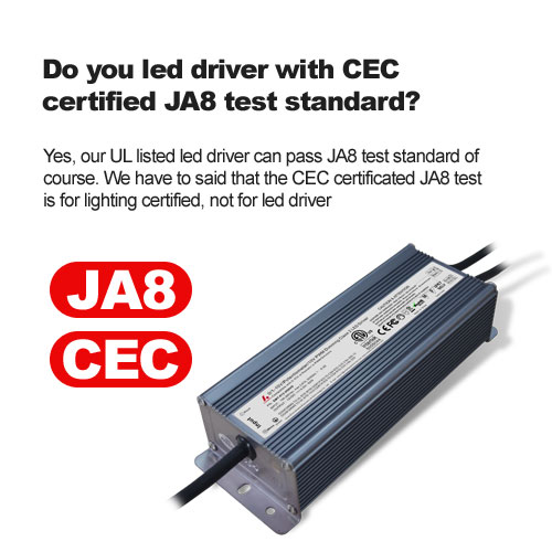 ¿Llevó el controlador con el estándar de prueba JA8 certificado por CEC?