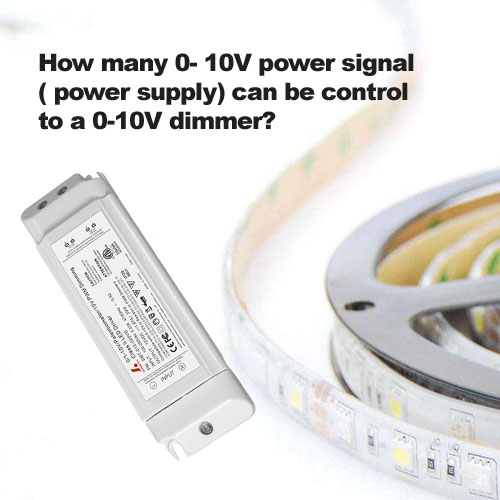 ¿Cuántas señales de alimentación de 0-10 V (fuente de alimentación) se pueden controlar a un atenuador de 0-10 V?