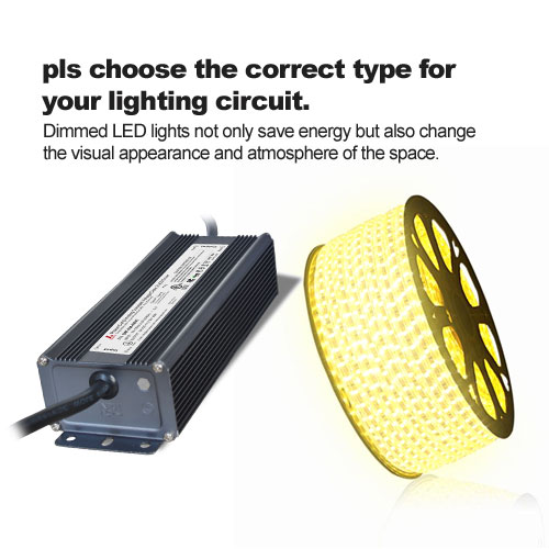 Por favor, elija el tipo correcto para su circuito de iluminación