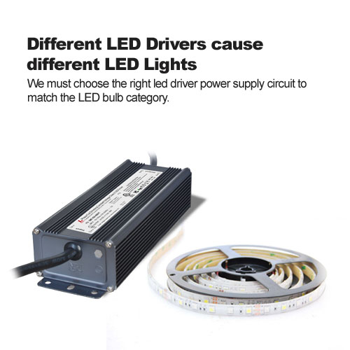 diferentes conductores led causan diferentes luces led