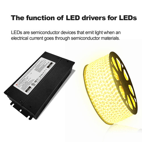 La función de los conductores del LED para el Led