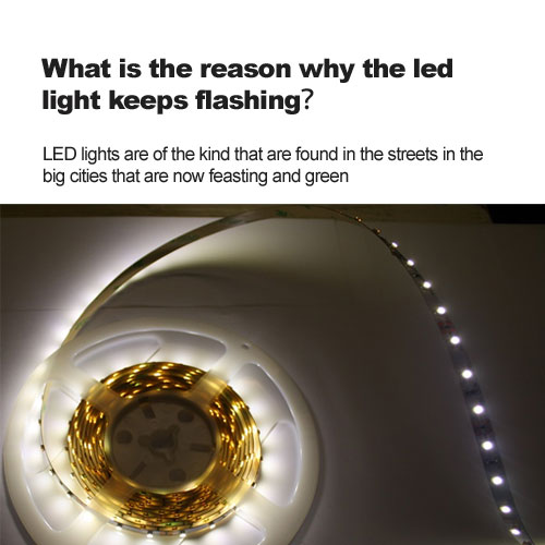 ¿Cuál es la razón por la que se mantiene la luz LED? Parpadeo? 