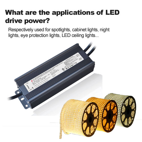¿Cuáles son las aplicaciones de la potencia de la unidad LED?