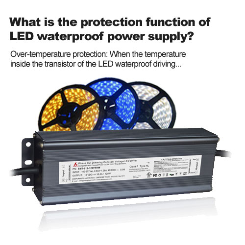 ¿Cuál es la función de protección de la fuente de alimentación LED a prueba de agua?
        