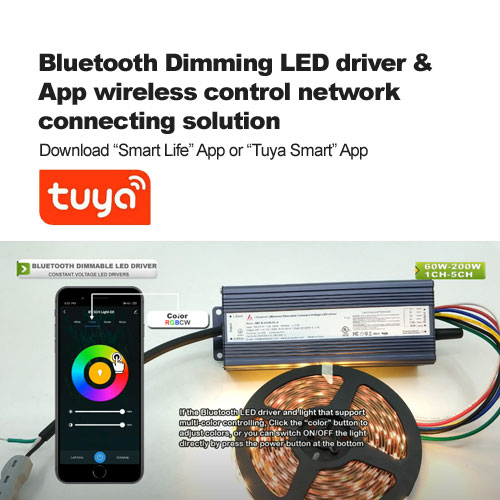  Bluetooth Conductor LED de atenuación & Aplicación Solución de conexión de red de control inalámbrico