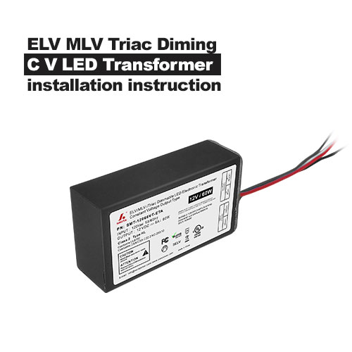 Instrucciones de instalación del transformador ELV MLV Triac Diming CV LED
