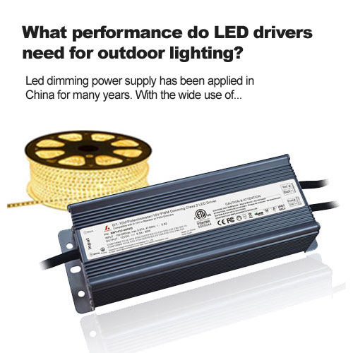 ¿Qué rendimiento necesitan los controladores LED para la iluminación exterior?