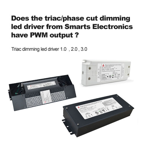 ¿El controlador led de atenuación de corte de fase / triac de smarts electronics tiene salida pwm?