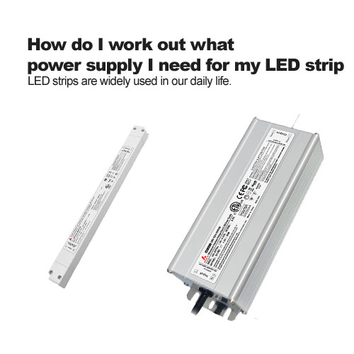 ¿Cómo puedo trabajar de lo que fuente de poder necesito para mi tira de LED