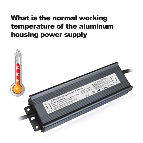 ¿Cuál es la temperatura de trabajo normal de la potencia de aluminio suministro? 