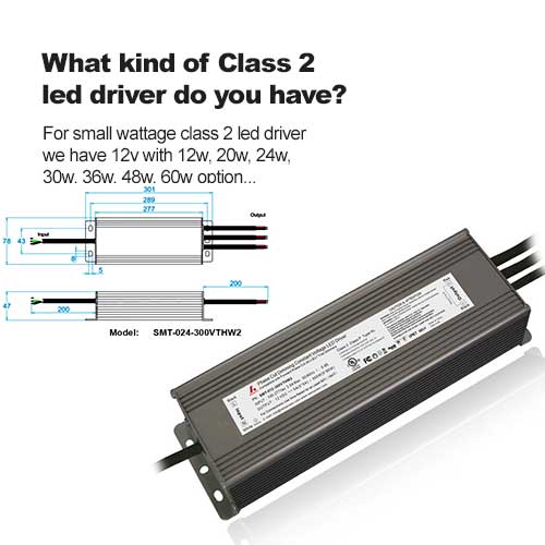 ¿Qué tipo de controlador LED de clase 2 tienes?