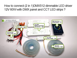 ¿Qué es el controlador LED regulable DMX512 (2 en 1)?