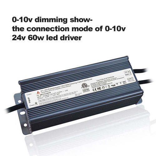 Show de atenuación 0-10v: el modo de conexión del controlador led 0-10v 24v 60w